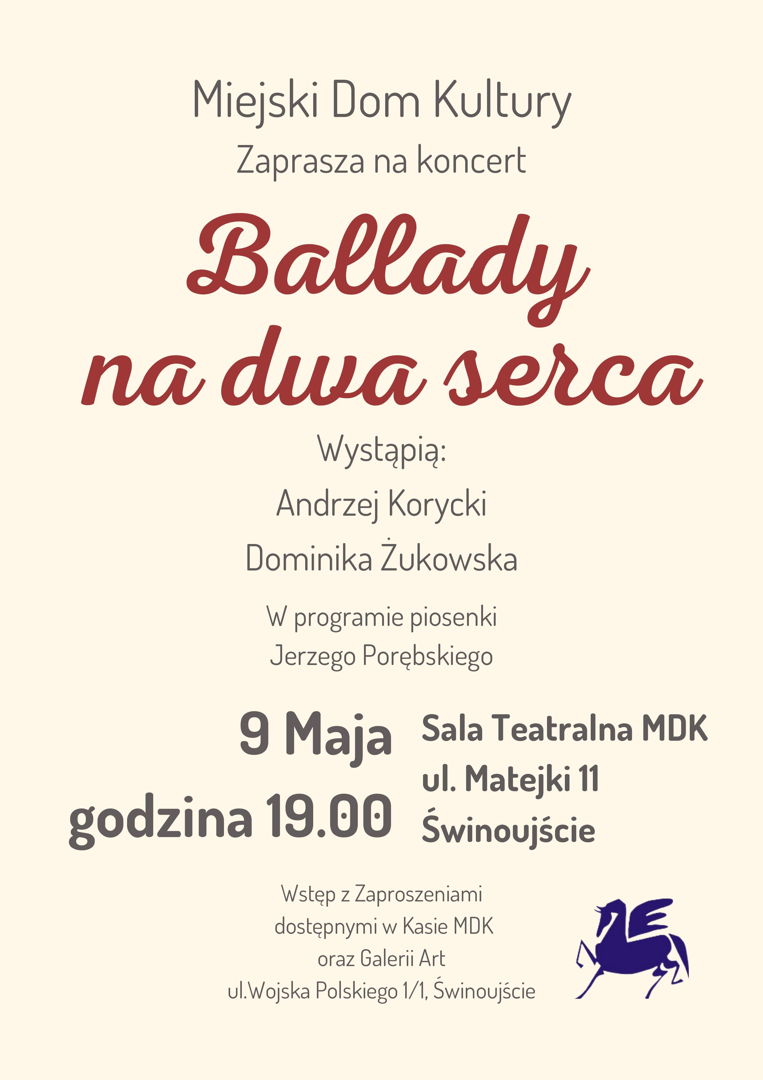 Plakat Ballady na dwa serca page 001